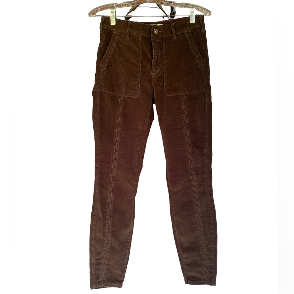 Anthropologie Woman’s Brown Velvet Jeans, Size 27
